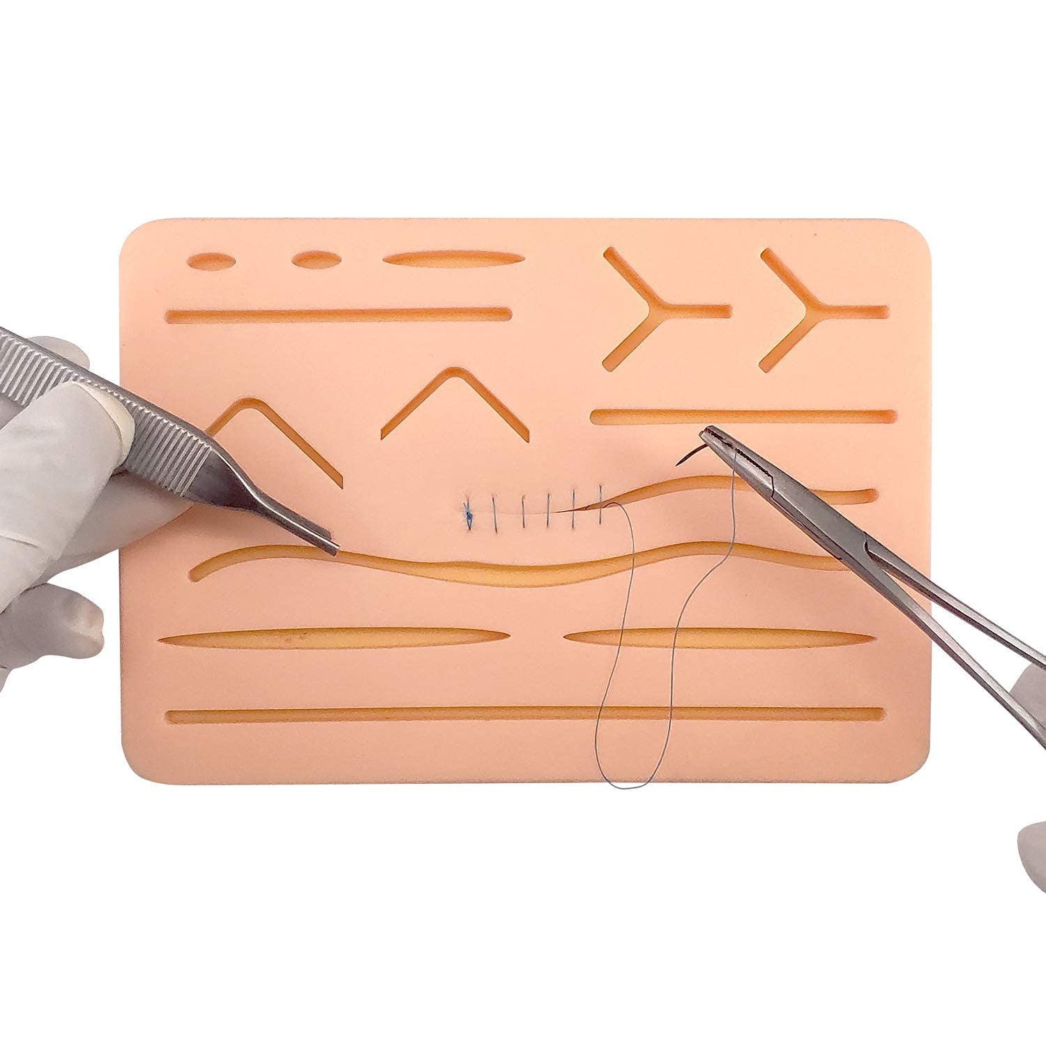 MAYCREATE Skin Pad for Stitching Practice Surgery Silicone Stitching Practice Skin Pad for Medical Students Interns Veterinarian Students and Nurses,Skin Pad for Stitching Training MAYCREATE Skin Pad for Stitching Practice Surgery Silicone Stitching Practice Skin Pad for Medical Students Interns Veterinarian Students and Nurses,Skin Pad for Stitching Training